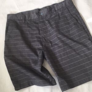 Burnside Gray Stripe Shorts